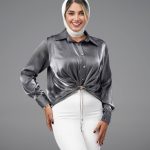 شومیز مجلسی جلو دراپه